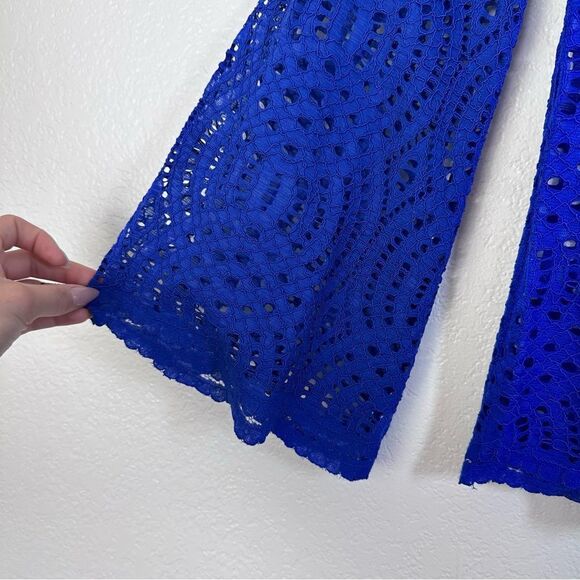 Lilly Pulitzer Le Marble Lace Top in True Blue Size XS - Picture 4 of 8